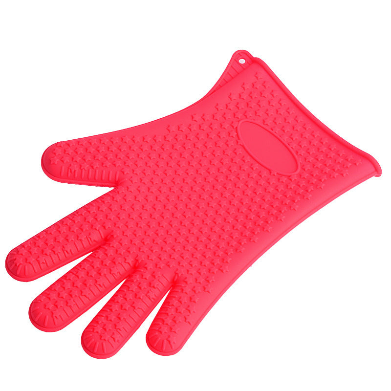Non-slip silicone gloves