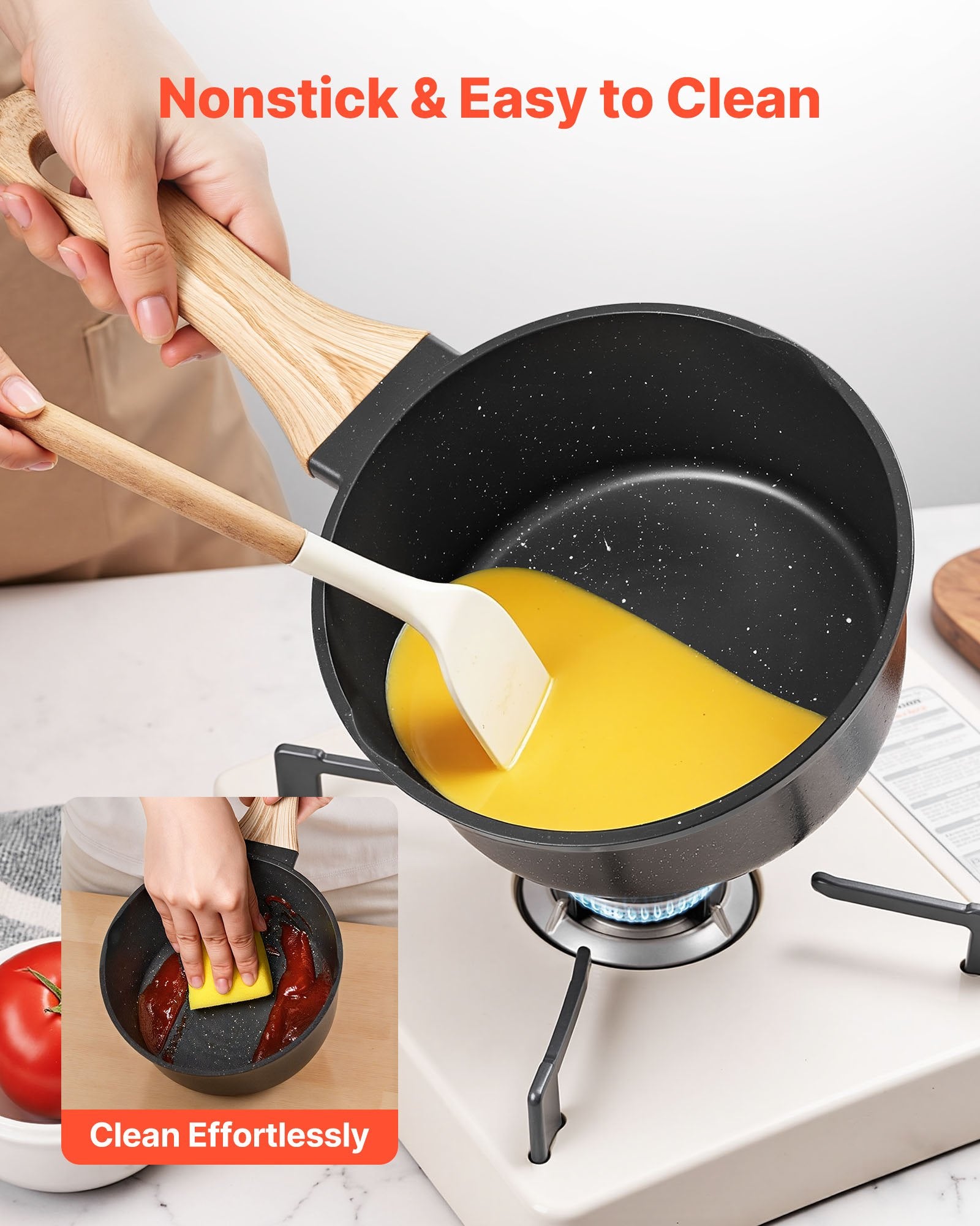 Nonstick Saucepan With Tempered Glass Lid