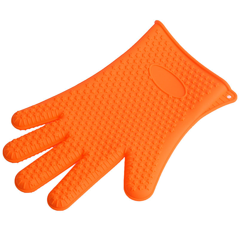 Non-slip silicone gloves