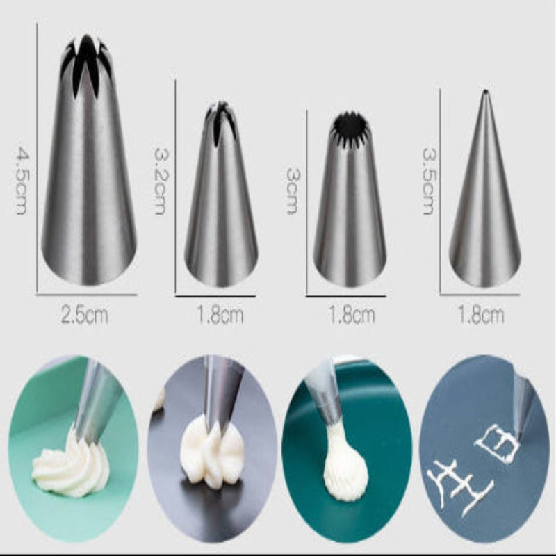 Household baking piping bag piping mouth set