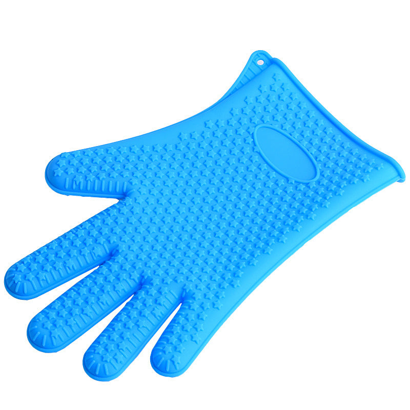 Non-slip silicone gloves