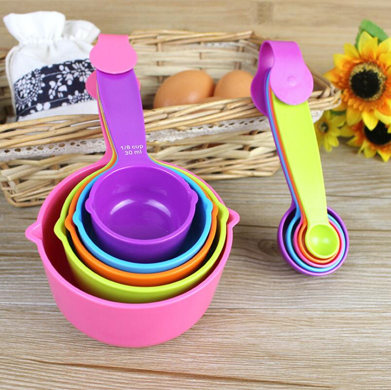 Measuring Cups & Spoons Plastic Set