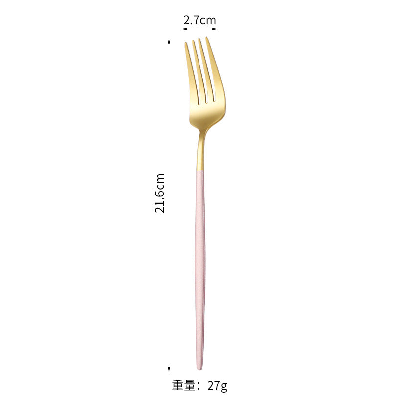 Blush Gold Pastry Fork