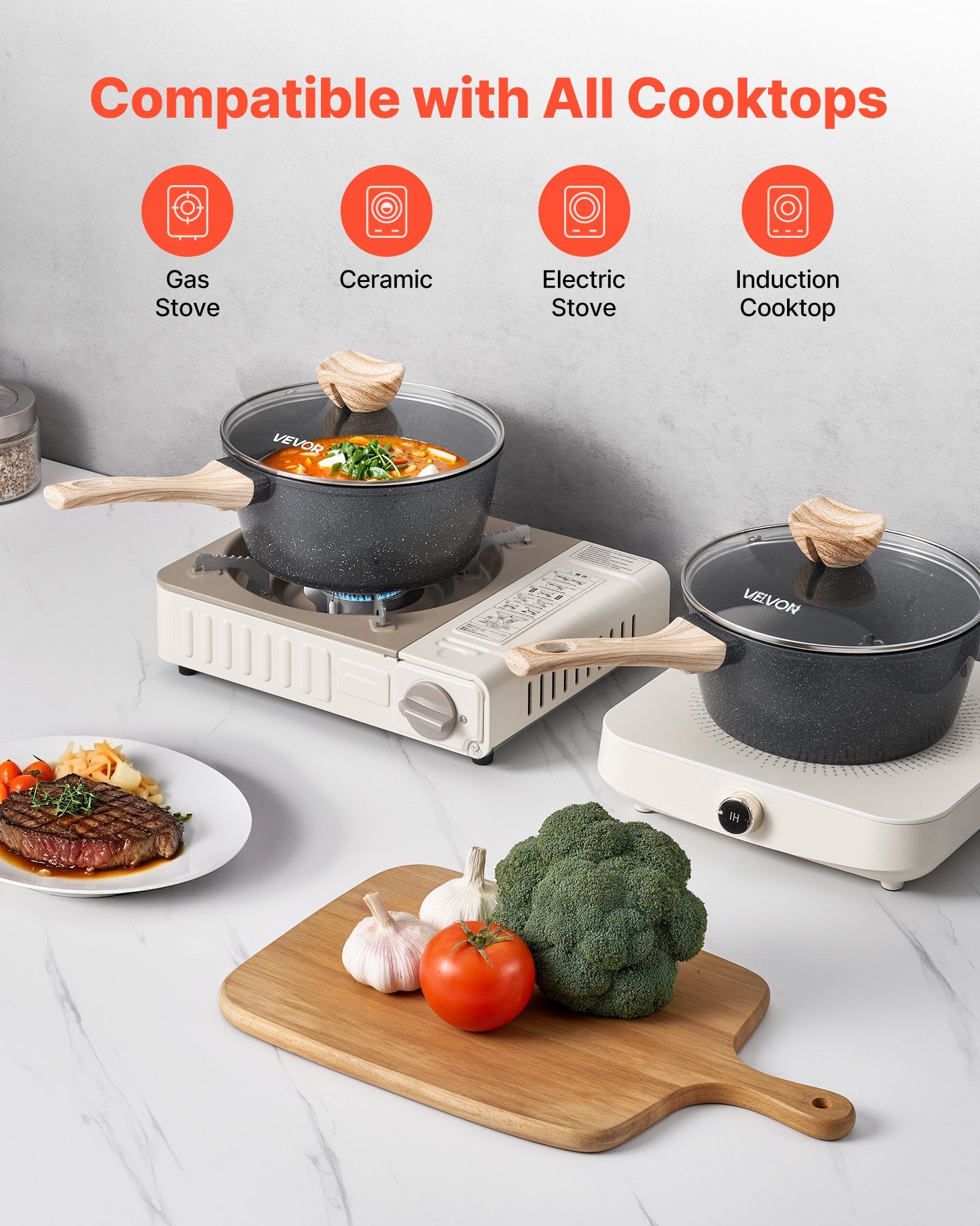 Nonstick Saucepan With Tempered Glass Lid