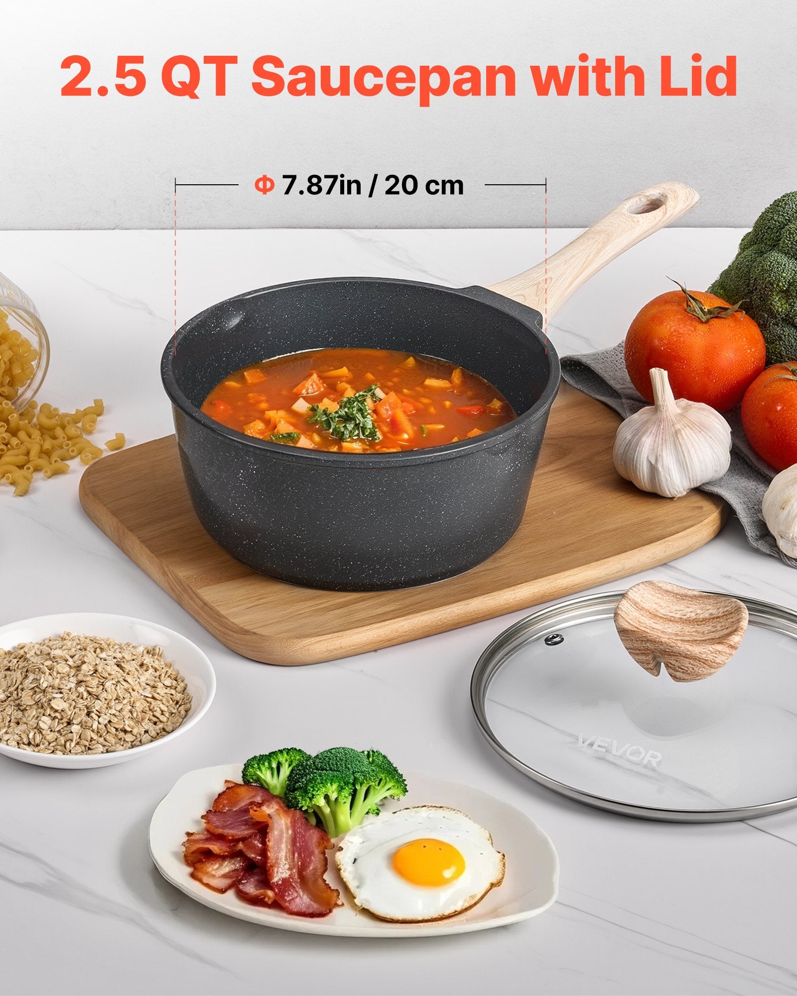 Nonstick Saucepan With Tempered Glass Lid